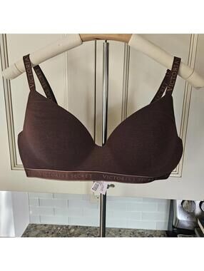 Victoria Secret Lightly Lined Tshirt Bra 38C Brown